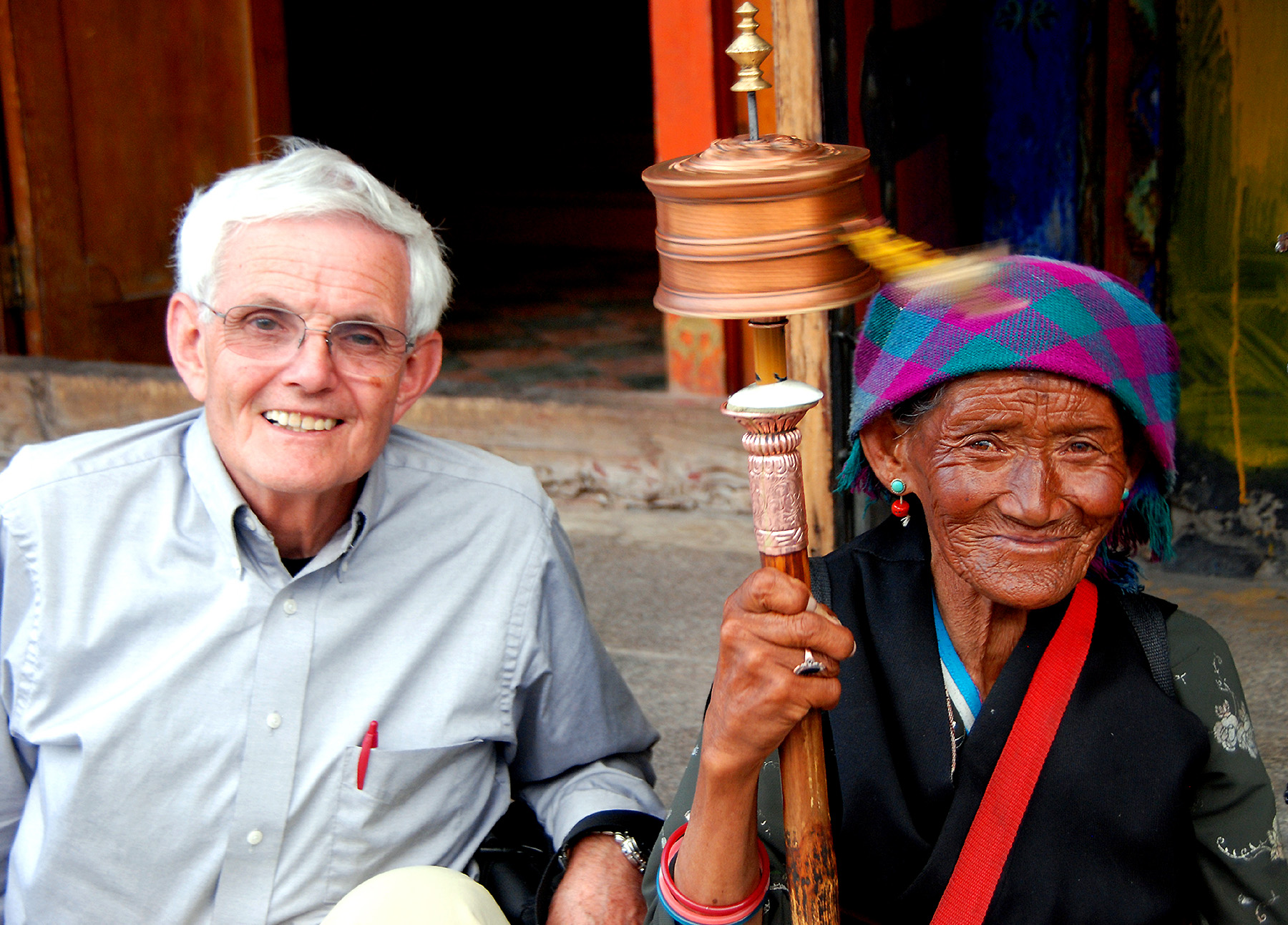 A081 - Tibet - Michael with Tibetan Lady - 1879.JPG